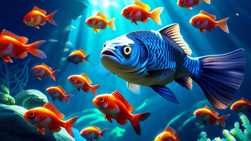 메기 효과의 기원: 투박함 속에 숨겨진 강력한 힘 (realistic 스타일)