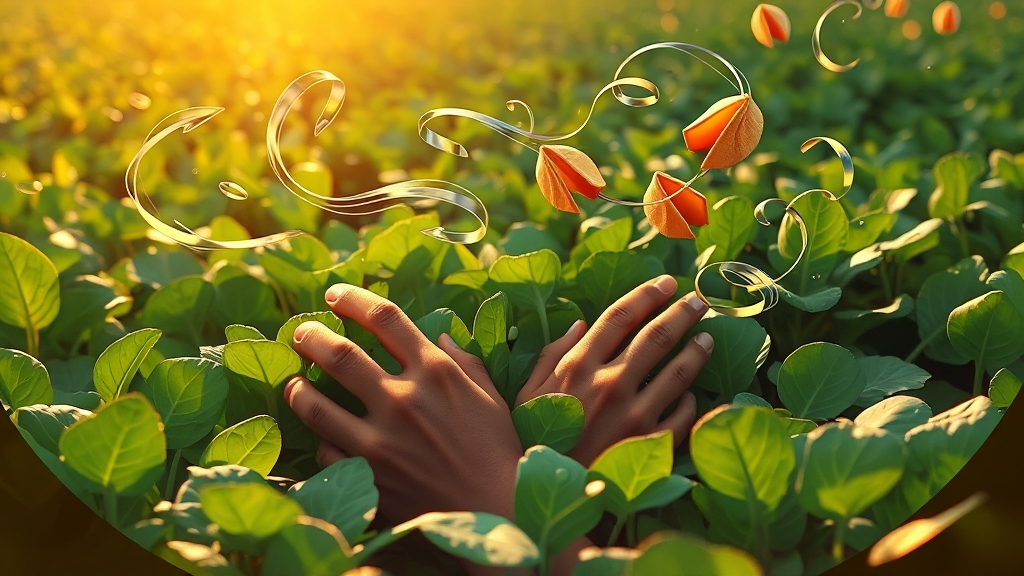 시금치 구매, 수확, 선물 꿈 해몽 (illustration 스타일)