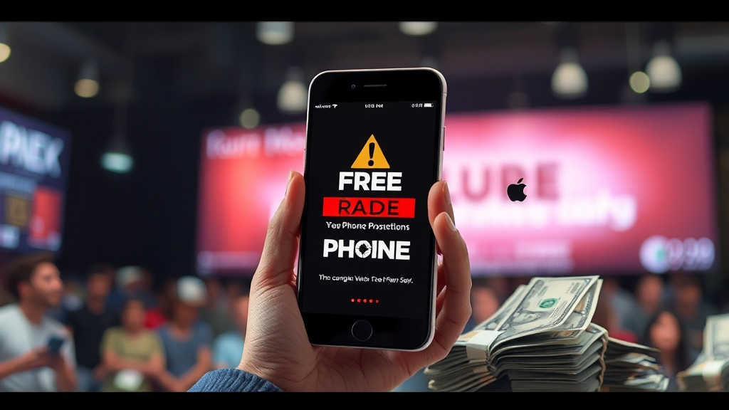 단통법 폐지 후, 보조금 경쟁 심화 (realistic 스타일)