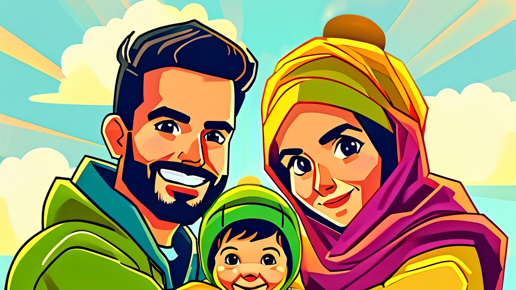 출산 지원금, 언제 어떻게 받을 수 있나요? (cartoon 스타일)