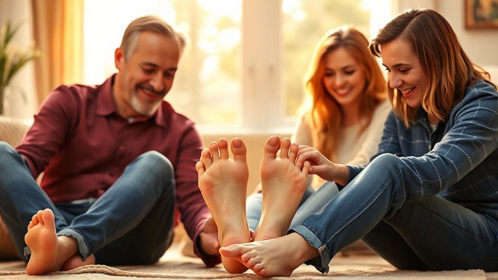 발바닥 건강, 전신 건강의 시작: 꾸준한 지압 관리의 중요성 (realistic 스타일)