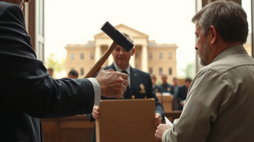 명도소송 절차 가이드 (realistic 스타일)