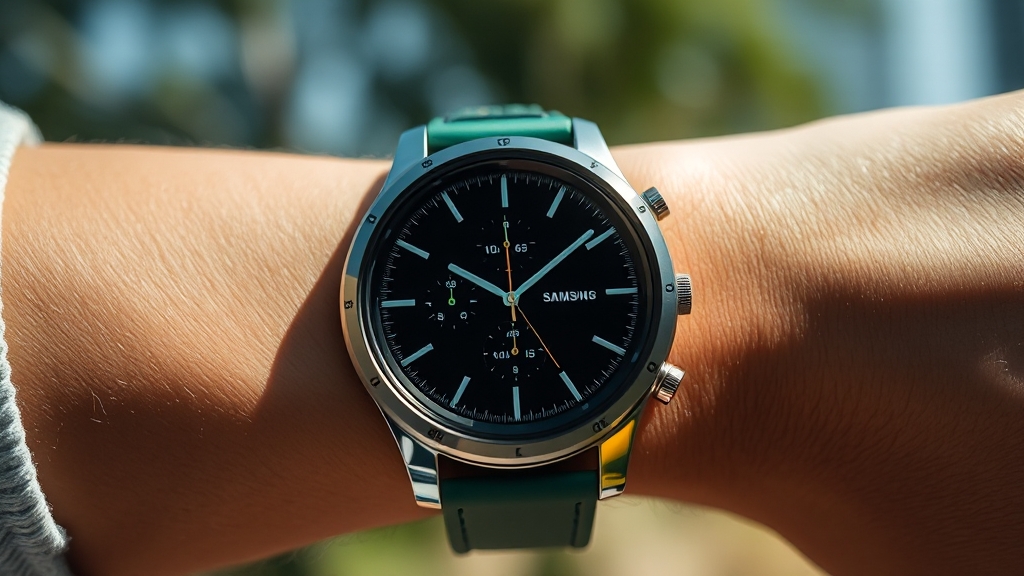 워치7 그린: 주요 특징 및 기능 (realistic 스타일)