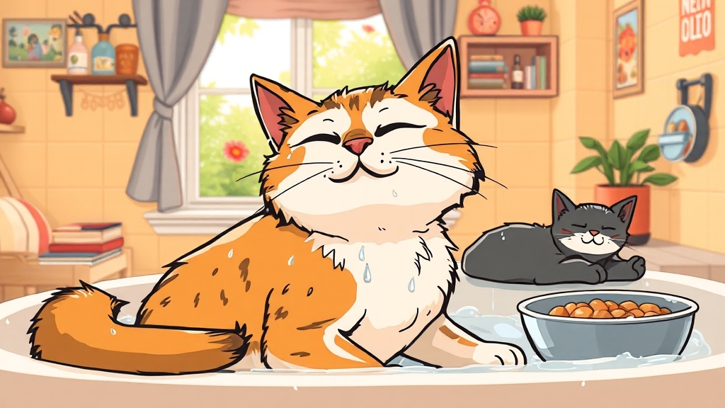 집에서 하는 피부 관리 (cartoon 스타일)