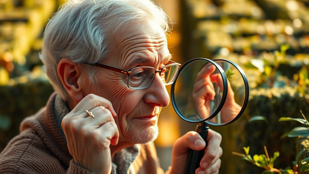 인지 기능 저하 자가진단 (realistic 스타일)