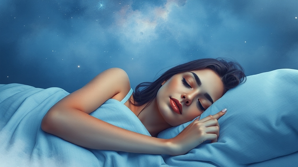 멜라토닌 효과 및 효능 (watercolor 스타일)