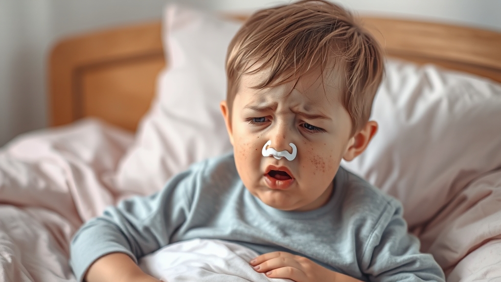 집먼지 알레르기 증상 (realistic 스타일)