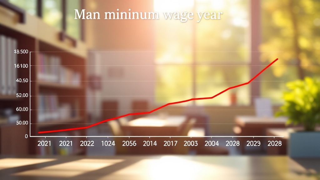 연도별 최저임금 변동 추이 (realistic 스타일)