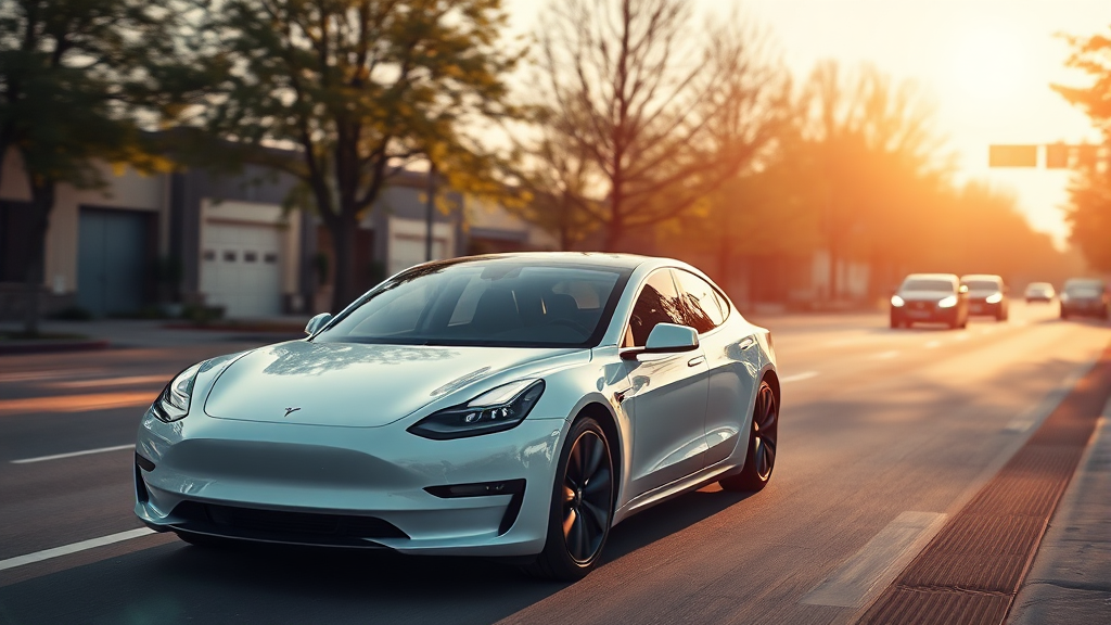 FSD vs 경쟁사: 자율주행 기술 비교 (realistic 스타일)