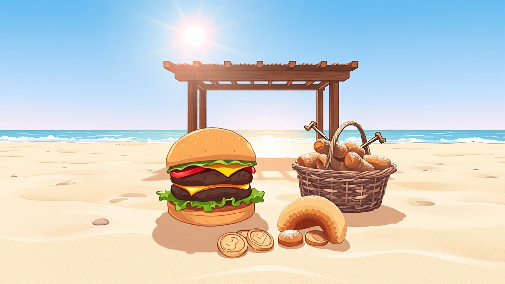식음료 및 먹거리 정보 (illustration 스타일)