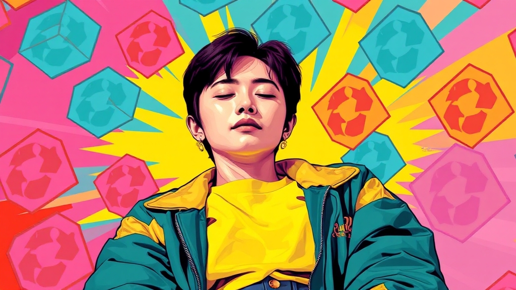 소속사의 건강 관련 설명 (popart 스타일)