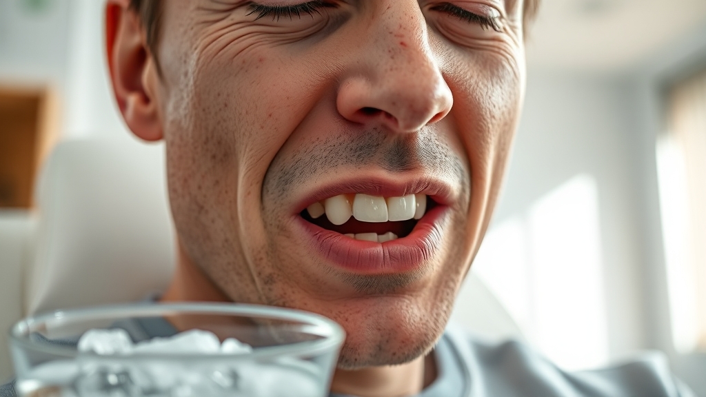 잇몸 부었을 때, 응급처치는 어떻게? (realistic 스타일)