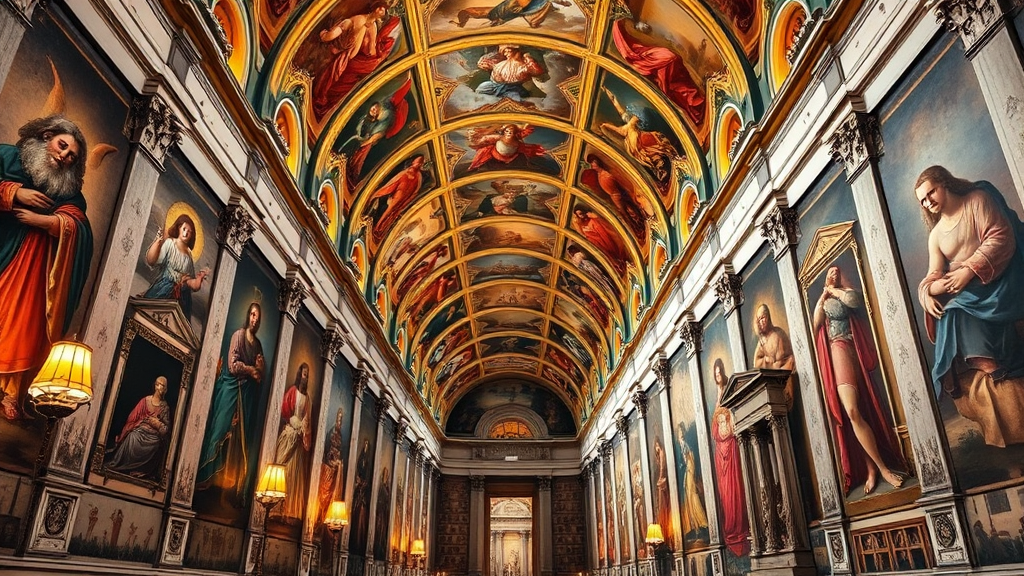 바티칸 박물관 & 시스티나 성당: 놓치지 말아야 할 명작들 (realistic 스타일)