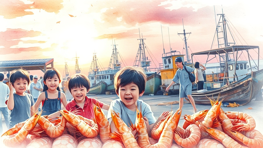 남당항 대하축제 즐기는 팁 (watercolor 스타일)
