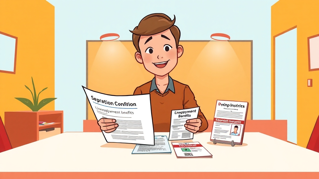 이직확인서 발급 가이드 (cartoon 스타일)