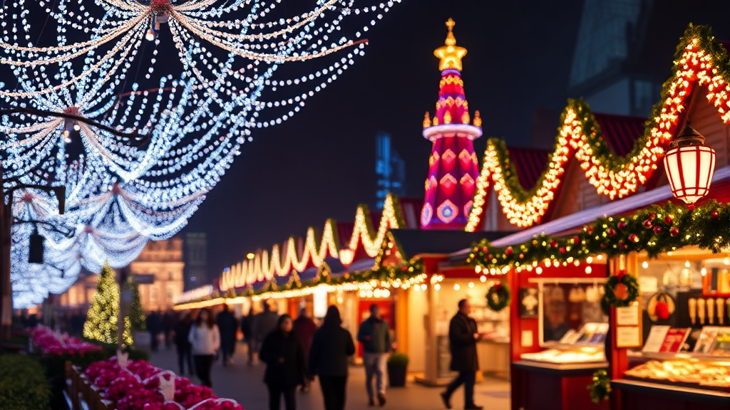 루덴시아 크리스마스 축제 개요 (realistic 스타일)
