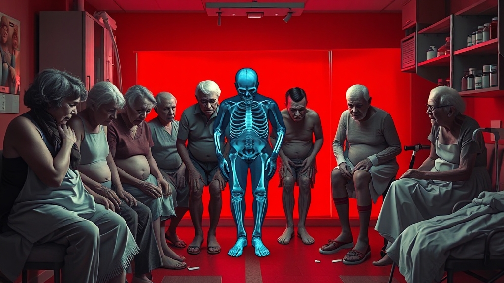 관절염 원인과 증상 (realistic 스타일)