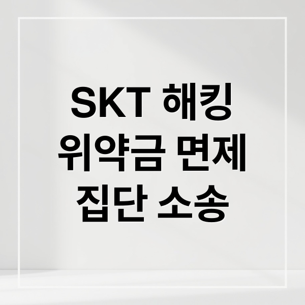 SKT 해킹
위약금 면제
집단 소송 (SKT 해킹 위약금 면제)
