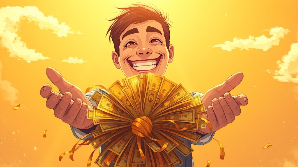돈 받는 꿈, 긍정적 신호일까? (illustration 스타일)