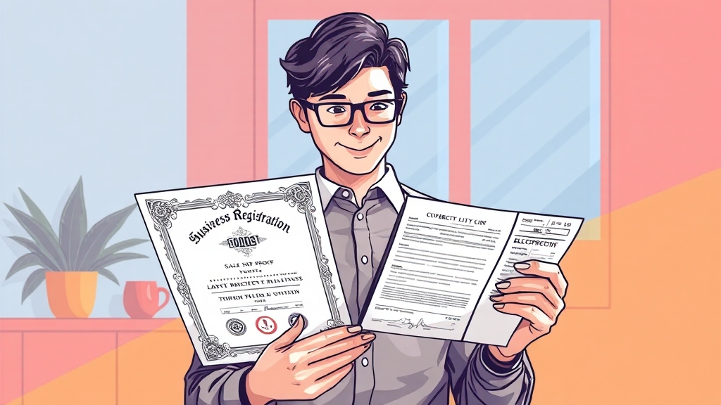 필요 서류, 꼼꼼하게 챙겨봐요! (illustration 스타일)