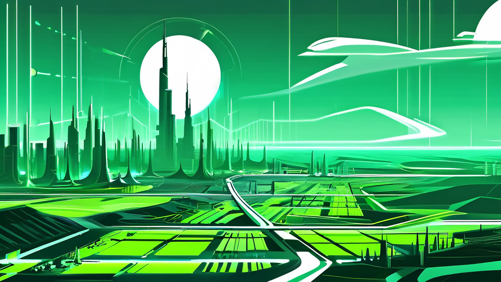 산업 및 IT: 기술 동향과 기업 소식 (illustration 스타일)