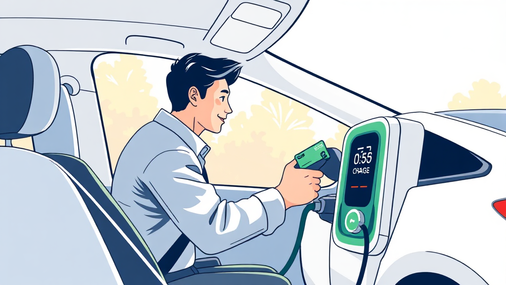 환경부 전기차 카드, 발급부터 사용까지 완벽 가이드 (illustration 스타일)