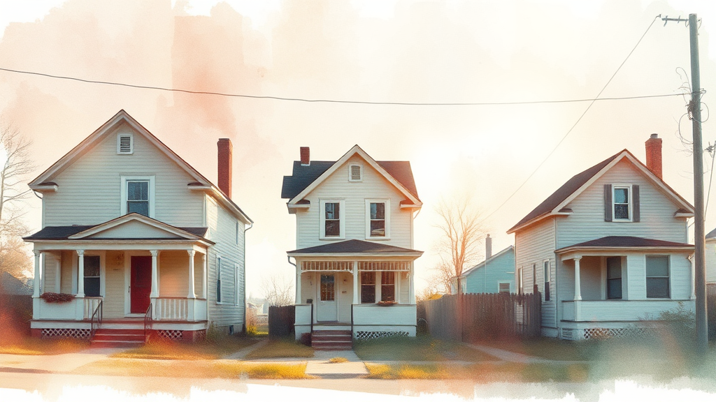 빈집 활용 성공 사례와 미래 전망 (watercolor 스타일)