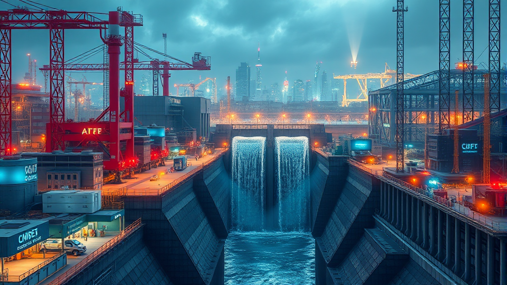 디지털 전환 AI 정책 개요 (realistic 스타일)