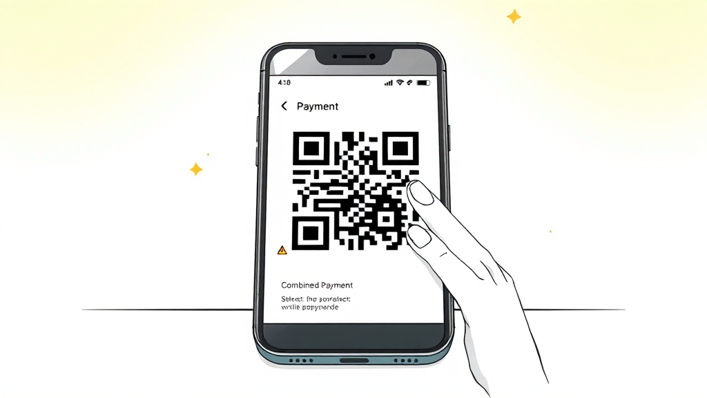 모바일 결제 초간단 가이드 (illustration 스타일)