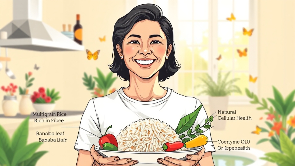 당뇨 관리에 도움되는 식단과 영양제 (illustration 스타일)