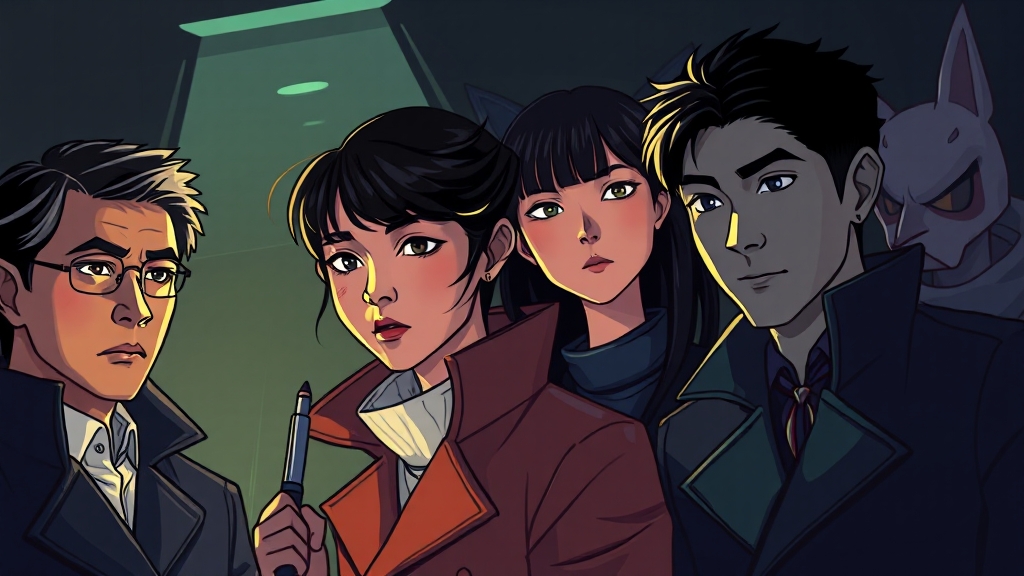 주요 등장인물 및 관계 분석 (cartoon 스타일)