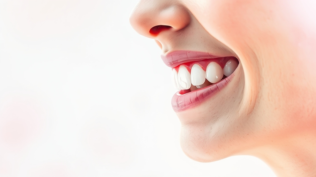 스케일링과 치과 치료 효과 (watercolor 스타일)