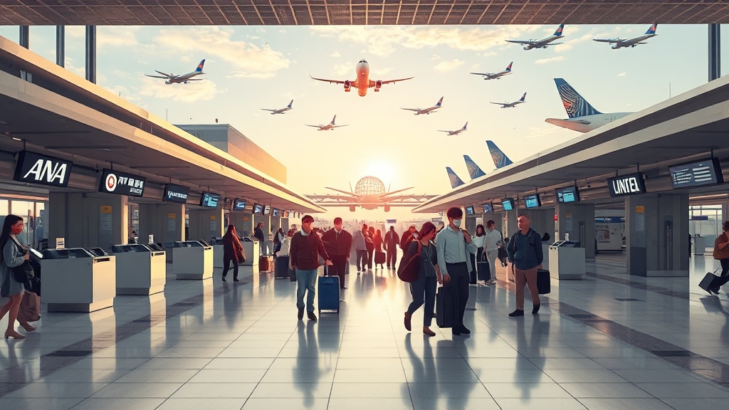 주요 항공사별 오키나와 직항 분석 (realistic 스타일)