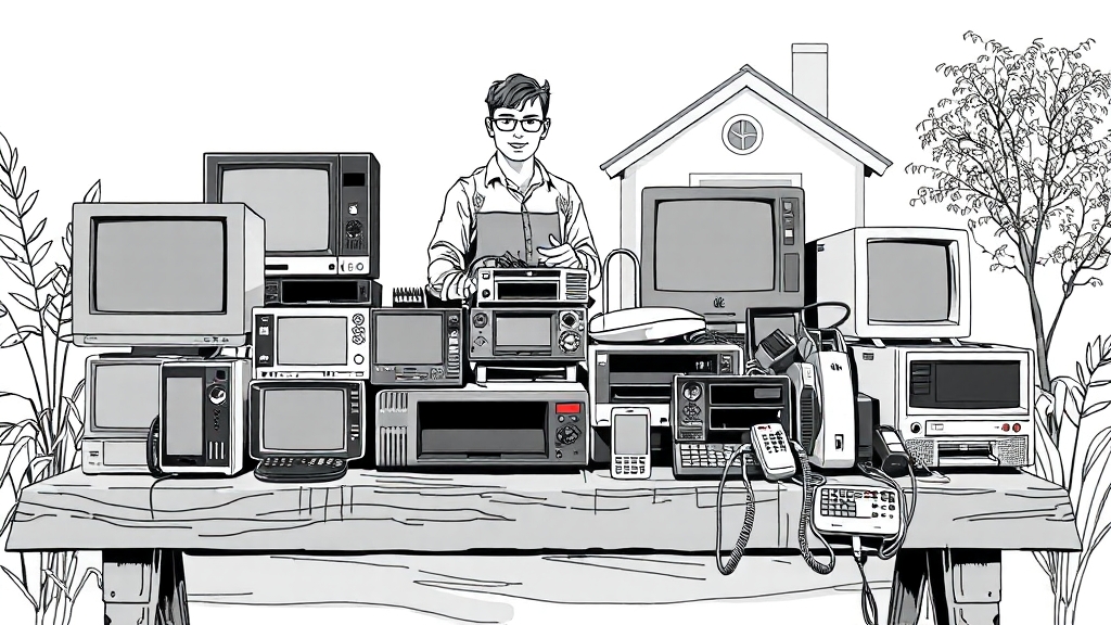 수거 절차 및 일정 안내 (illustration 스타일)