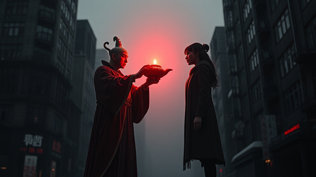 흥미진진한 줄거리 (realistic 스타일)