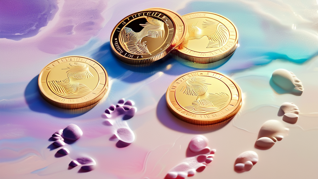 코인 시장 둔화와 해외 투자 심리 위축의 영향 (watercolor 스타일)