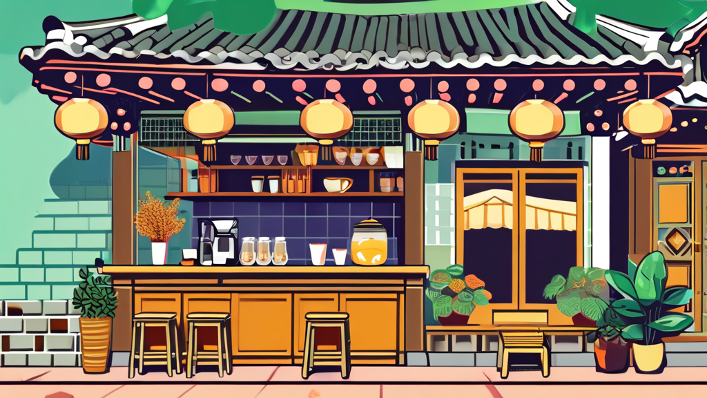 반전 매력의 맛, 용인 양지면 닭발 카페 (illustration 스타일)