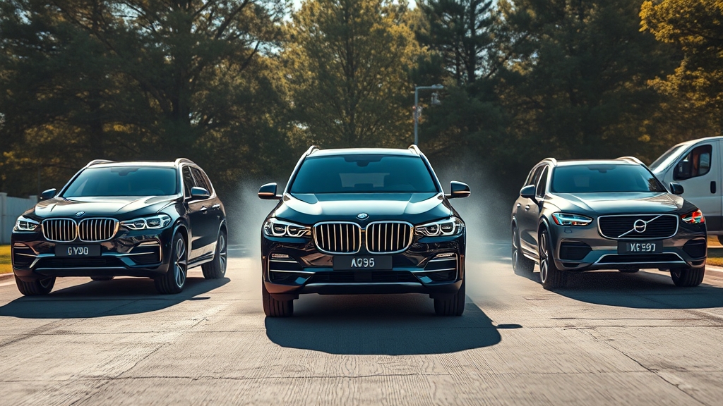 GV80 경쟁 모델 심층 비교 분석 (realistic 스타일)