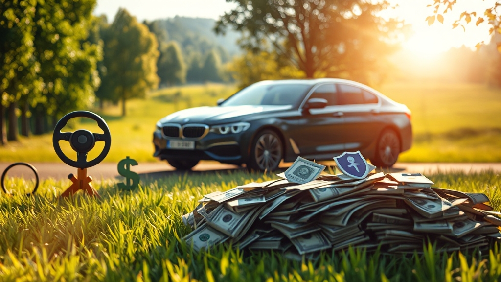 자동차보험료 절약 비법 (realistic 스타일)