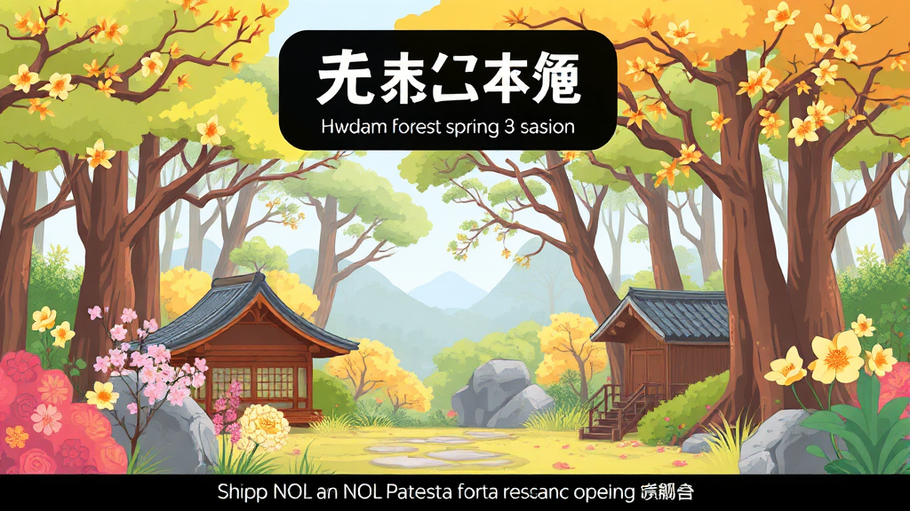 화담숲 입장권 구매 방법 및 일정 안내 (cartoon 스타일)