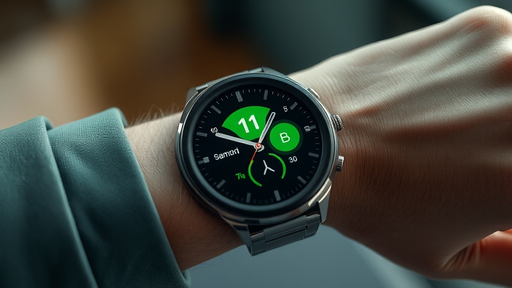 워치7 그린: 실제 사용 경험 (realistic 스타일)