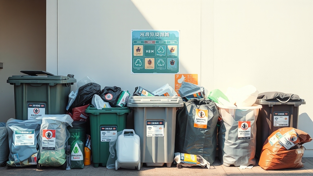 수거 요일 및 배출 방법 완벽 가이드 (realistic 스타일)