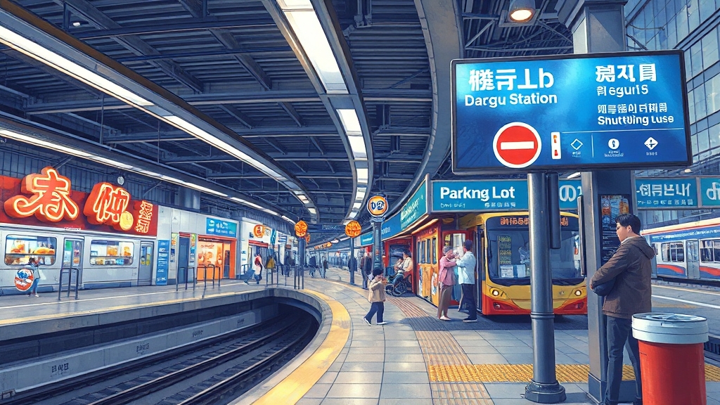 교통 및 주차 정보 (realistic 스타일)