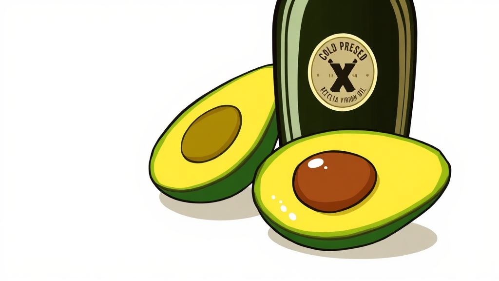 좋은 아보카도 오일 고르는 방법 (cartoon 스타일)