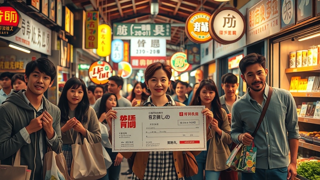 온누리상품권 사용처 안내 (realistic 스타일)