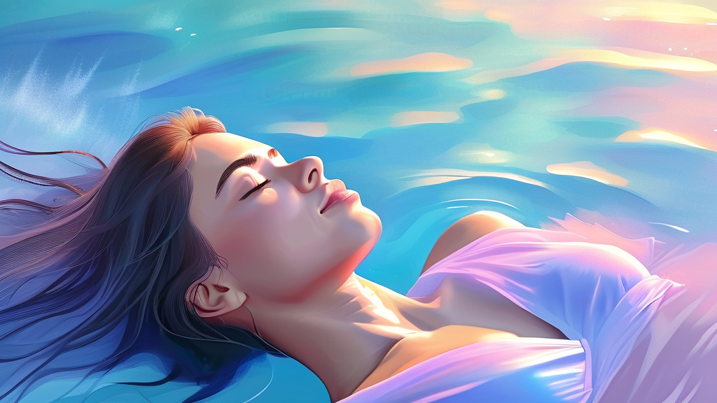 코골이 수술 후 관리와 재발 위험 (watercolor 스타일)