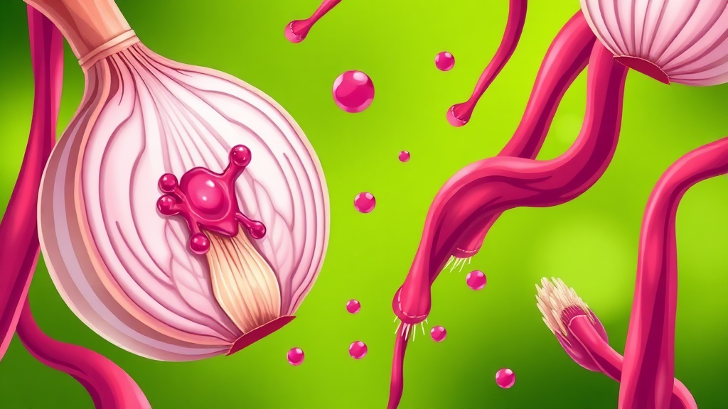 양파즙, 주요 효능은? (illustration 스타일)