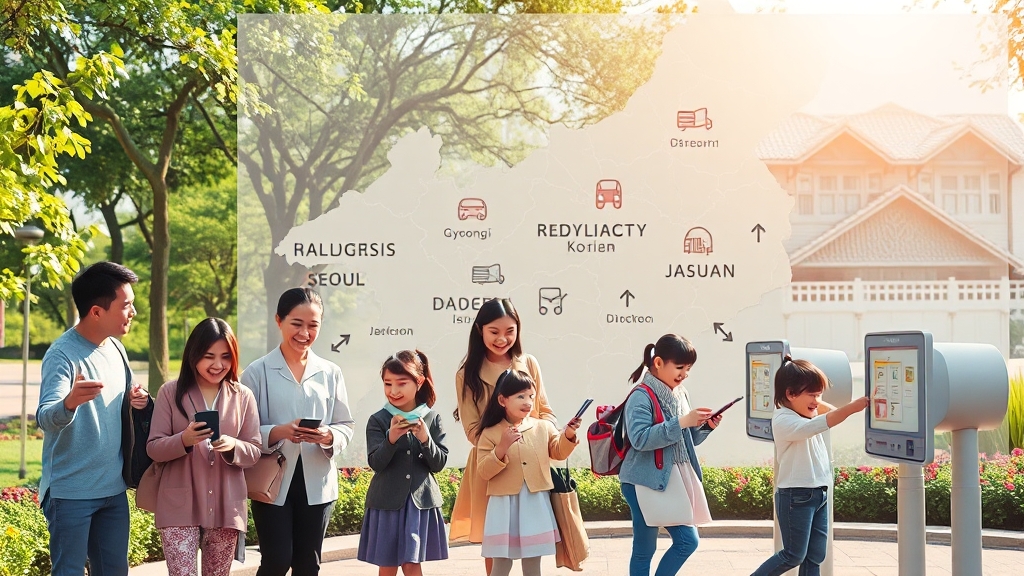 지역별 소비쿠폰 정책 및 추가 지원 (realistic 스타일)