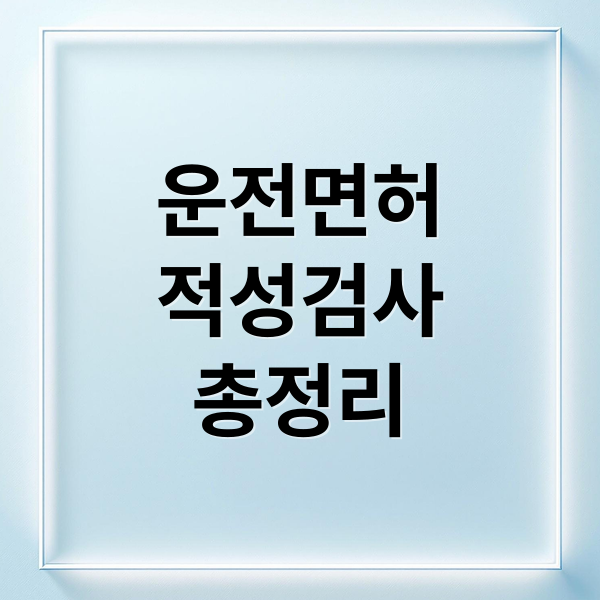 운전면허
적성검사
총정리 (운전면허 적성검사 갱신 모바일 운전면허증)