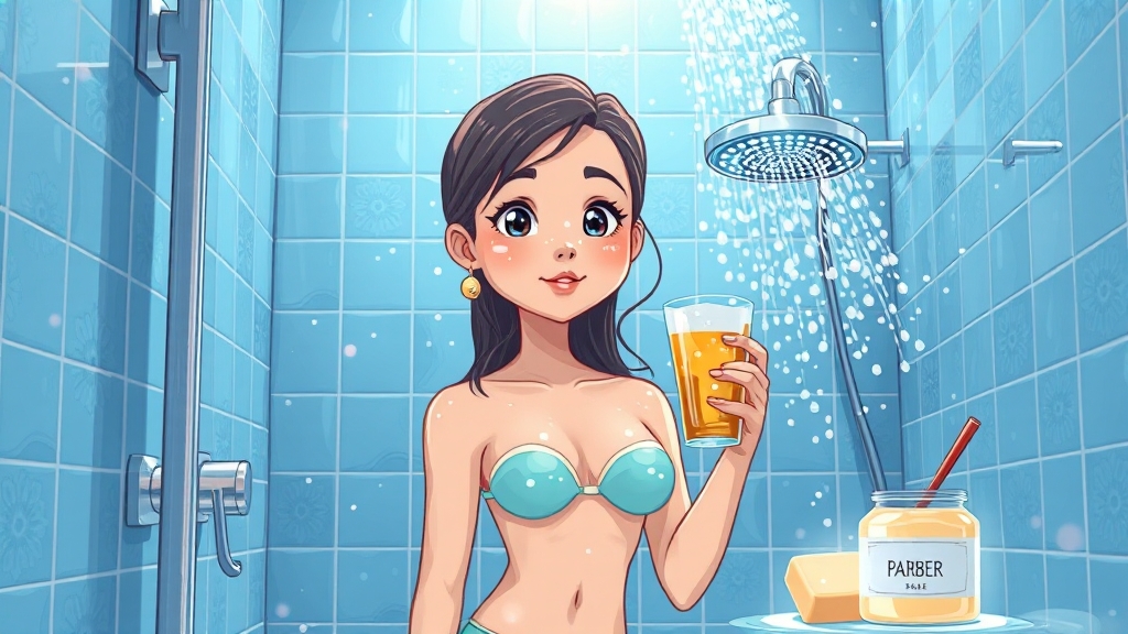 피부 보습력과 씻김감은? (cartoon 스타일)